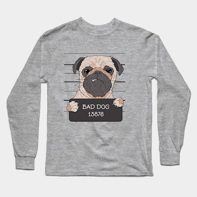 BAD DOG Long Sleeve T-Shirt by Jackies FEC Store